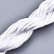 Polyester Thread, Satin Rattail Cord, White, 2mm, about 10m/bundle