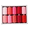 10 Colors Polyester Sewing Thread, Mixed Color, Packing: 63x34x12mm, 10pcs/set