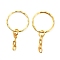Iron Split Key Rings, Ring, Golden, Ring: 25x2.5mm, Inner diameter: 21mm