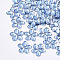 Plastic Cabochons, Flower, Cornflower Blue, 9x9.5x1.5mm, about 5000pcs/bag