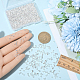 1400個の真鍮つぶし玉  ロンデル  925銀メッキ  2.5x2.5x2mm  穴：1.6mm  1400個/セット&nbsp;KK-BBC0022-06B-S-3