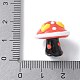 手作りのランプワークの凹凸のあるビーズ  キノコ  レッド  16~18.5x14~16x14~16mm  穴：0.6~1.8mm&nbsp;LAMP-Q007-01C-3