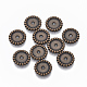 CCBプラスチックビーズ  フラットラウンド  赤銅鉱  13x2mm  穴：1.8mm  約2540個/500g&nbsp;CCB-S163-060A-01-1