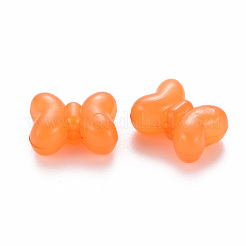 透明なアクリルビーズ  染め  蝶結び  ミックスカラー  11x15x7mm  穴：2mm  約468個/500g&nbsp;MACR-S373-08E
