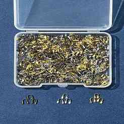 450個 3色真鍮ワイヤーガーディアンおよびプロテクター  ミックスカラー  5x4x1mm  150個/カラー&nbsp;KK-FS0001-63