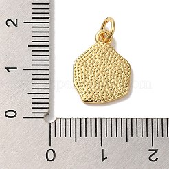 真鍮製エナメルペンダント  丸カン付き  18KGP本金メッキ  カドミウムフリー＆鉛フリー  イレギュラーフラットラウンドチャーム  ブラック  16x11.5x1.5mm  穴：3mm&nbsp;KK-U027-21G-01