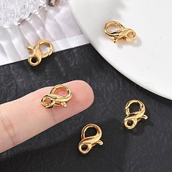 シェグレース 真鍮製ロブスタークラスプ  カドミウムフリーと鉛フリー＆ニッケルフリー  18KGP本金メッキ  15x12x4.5mm  穴：2.5mm&nbsp;XGRQ7M693-979G
