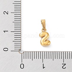 316lサージカルステンレススチールチャーム  レターチャーム  ゴールドカラー  文字S  10x5.5x2.5mm  穴：2.5x4.5mm&nbsp;STAS-G315-01G-S