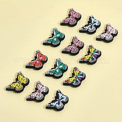 14個7色シリコンビーズ  DIYネックレスとブレスレットの作り方  蝶  ミックスカラー  20x31.5x8.5mm  穴：3mm  14個/セット  1セット/ボックス&nbsp;SIL-CA0002-58