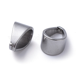変色しにくい304ステンレススチールのスナップオンベイル  ステンレス鋼色  11.5x8.3x7mm  内径：9x6.2mm&nbsp;STAS-E466-32P