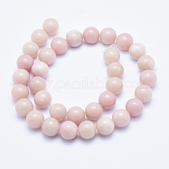 天然石ピンクオパールビーズ連売り  ラウンド  6mm  穴：1mm  約58個/連  15インチ（38.1cm）&nbsp;G-E444-28-6mm