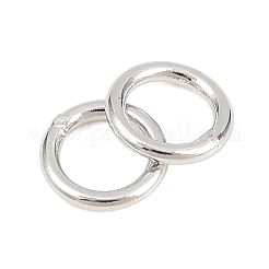 真鍮は、丸カンを閉じ  ラウンド  プラチナ  20ゲージ  5x0.8mm  内径：3.5mm  約50個/セット&nbsp;KK-D257-01P-03