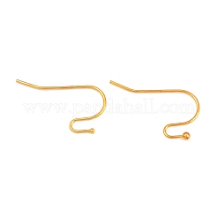 真鍮のピアスフック  ゴールドカラー  22x11x0.75mm&nbsp;X-J0JQN-G-NF
