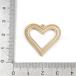 合金クリスタルラインストーンペンダント  ゴールドカラー  ハート  24x25.5x2.5mm  穴：1.2mm&nbsp;PALLOY-P310-05B-G