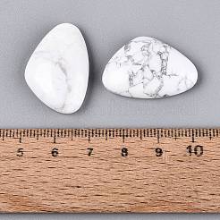 合成ハウライトのカボション  三角形  フラットバック  28x19x7.5mm&nbsp;G-Q601-33