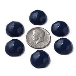 オペークアクリルカボション  多面カット  半円  プルシアンブルー  23x22x11mm  約140個/500g&nbsp;MACR-S373-138-A05