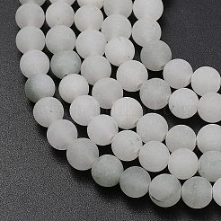 天然天山翠珪岩ビーズ連  ラウンド  艶消し  6~6.5mm  穴：0.7mm  約60個/連  14.96''（38センチメートル）&nbsp;G-G305-A02-6mm