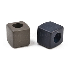 焼付塗装アクリルビーズ  ミックスカラー  キューブ  7x7x7mm  穴：3.6mm  約20個/セット&nbsp;FIND-B065-04C