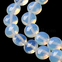 オパールビーズ連売り  フラットラウンド  7.5~8x4.5~5mm  穴：1.2mm  約50~51個  14.57~15.35インチ（37~39cm）&nbsp;G-T047-A16-01