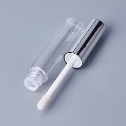 5mlペットプラスチックDIY空のリップグレーズコンテナ  リップグロスチューブ  リップバームチューブ  キャップ付き  透明  8.65x1.3cm  容量：5ml（0.17液量オンス）&nbsp;LS-MRMJ-WH0030-01-5ml