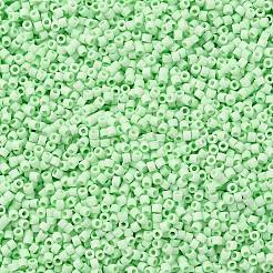 シリンダーシードビーズ  つや消し色  均一サイズ  アクアマリン  2x1.3~1.5mm  穴：0.8~1mm  約888個/10g&nbsp;X-SEED-H001-C03