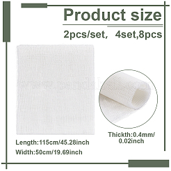 製本用の綿布  フローラルホワイト  1150x500x0.4mm  2個/セット&nbsp;AJEW-WH0816-117