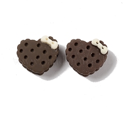 ビスケット混合形状不透明樹脂デコデンカボション  模造食品  ミックスカラー  13x10~13x6.5~7mm&nbsp;RESI-G041-C05
