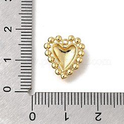 真鍮チャーム  ハートチャーム  14KGP本金メッキ  14x12x3mm  穴：0.9mm&nbsp;KK-U061-04G