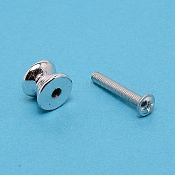 アルミ合金引き出しノブ  ネジ付き  家のために  戸棚  食器棚とドレッサー  プラチナ  14x10.5mm  穴：3.5mm&nbsp;LS-FIND-WH0105-07P