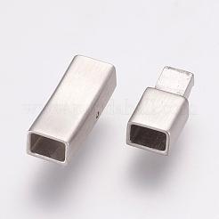 変色しにくい304ステンレススチール製バヨネット留め具  長方形  艶消し  ステンレス鋼色  24.5x6.5x6mm  穴：3x5mm&nbsp;STAS-K145-16P