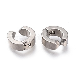 変色しにくい303ステンレススチール製カフイヤリング  低刺激性のイヤリング  リング  ステンレス鋼色  11.5x4mm&nbsp;EJEW-F262-01B-P
