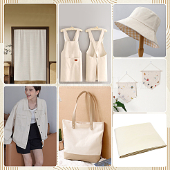5ヤードの綿繊維  DIYの工芸品について  服飾材料  ベージュ  1480~1540x0.5mm&nbsp;DIY-FG0010-52