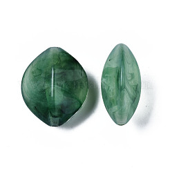 アクリルビーズ  天然石風  菱形  ミックスカラー  29.5x24.5x14.5mm  穴：2mm  約120個/500g&nbsp;OACR-N131-001A