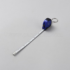 TPR、ABS、ステンレススチールの巻尺  ステンレス鋼色  ブルー  8.8cm&nbsp;AJEW-WH0481-61D