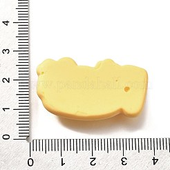 オペーク樹脂カボション  言葉  きいろ  リッチ  20.5x36x7.5mm&nbsp;RESI-D275-02C