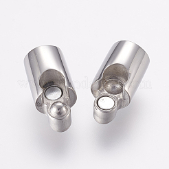 変色しにくい304ステンレススチール製のマグネット留め具と接着端  コラム  ステンレス鋼色  20mm  穴：6mm&nbsp;X-STAS-E138-02P