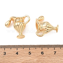 真鍮チャーム  水滴のついたカップはチャーム的だ  18KGP本金メッキ  18x22x11mm  穴：5x4mm&nbsp;KK-K351-67G