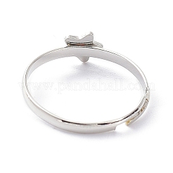 アロイアジャスタブルリングセット  カップルリング  スター  プラチナ  2~9mm  内径：17~18mm  2個/セット&nbsp;RJEW-D001-09P