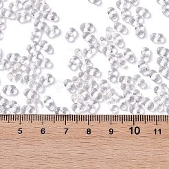 透明なアクリルビーズ  ピーナッツ  パパイヤホイップ  4x6.5x3mm  穴：1.2mm  約4278個/186g&nbsp;LS-TACR-G049-01J