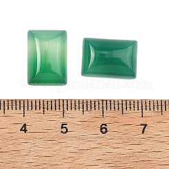 ナチュラルグリーンオニキス瑪瑙キャビネット  染め＆加熱  長方形  14x10x5~5.5mm&nbsp;G-G350-07A