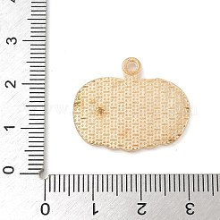 感謝祭の合金ペンダント  エナメル  ゴールドカラー  カボチャ  21x25x1.6mm  穴：1.8mm&nbsp;LS-ENAM-R007-01G-09
