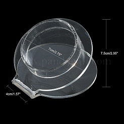 ブレスレットディスプレイ  プラスチック  透明  サイズ：約7センチ幅  7.5センチの長さ  高さ4センチ&nbsp;X-BDIS-75X70