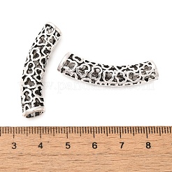 チベット風合金透かしチューブビーズ  アンティークシルバー  39x11x9mm  穴：5mm&nbsp;FIND-Z063-36AS