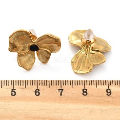 女性用304ステンレススチールスタッドピアス  蝶結び  ゴールドカラー  18.5x22.5mm&nbsp;EJEW-K306-33G
