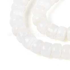 天然トロチッドシェル/トロカスシェルビーズ連売り  ロンデル  スムーズ  貝殻色  5x3mm  穴：0.5~0.6mm  約126~129個/連  15.35~15.75インチ（39~40cm）&nbsp;BSHE-T014-54A