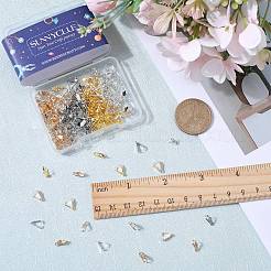 200個4色合金アイスピックピンチベイル  ミックスカラー  8x5.5x3mm  穴：1.2mm  50個/カラー&nbsp;FIND-SC0006-12