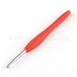 覆われたゴム製のハンドル付きアルミかぎ針編みのフック  ミックスカラー  ピン：2.0~6.0mm  137x12~13x8~9mm  9個/箱&nbsp;TOOL-R094