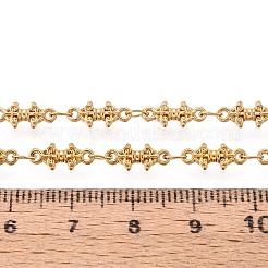 5m 304ステンレススチールリンクチェーン  ハンダ付け  スプールで  イオンプレーティング（ip）  18KGP本金メッキ  11x4.5x2mm&nbsp;CHS-T071-40G