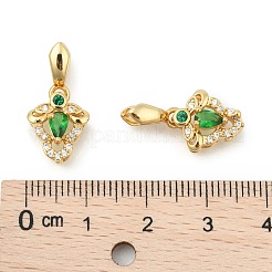 真鍮マイクロパヴェキュービックジルコニアアイスピックピンチベイル  カドミウムフリー＆鉛フリー  長持ちメッキ  花  ゴールドカラー  花：12x10.5x6.5mm  穴：2x4mm  ピンチケイル：7x3mm  ピン：2mm&nbsp;ZIRC-L093-07G