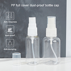 Iy化粧品保存ボトルキット  透明プラスチックスプレーボトル&スポイト&漏斗ホッパー付き  ラベルシールステッカー  透明  30ml / 50ml  20個/セット&nbsp;DIY-BC0011-36